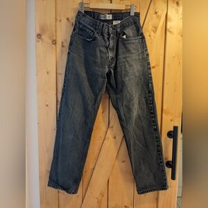 Levi's Men's Washed Black Straight Jeans